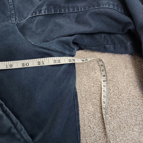 Abercrombie & Fitch VTG Y2K 2000s Men's Blue Parka Jacket Faux Fur Hood Size M - Picture 9 of 16